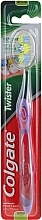 Toothbrush, medium, 24262, purple - Colgate Twister Medium Toothbrush — photo N1