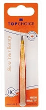 Beveled Tweezers "Epoxy Glitter", 75995, yellow - Top Choice — photo N3