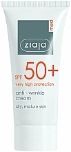 Fragrances, Perfumes, Cosmetics Anti-Wrinkle Face Cream for Dry Skin SPF 50+ - Ziaja Med SPF 50+