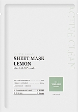 Fragrances, Perfumes, Cosmetics Lemon Sheet Mask - Village 11 Factory Active Clean Sheet Mask Lemon