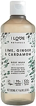 Fragrances, Perfumes, Cosmetics Moisturizing Shower Gel "Lime, Ginger & Cardamom" - I Love Naturals Lime, Ginger & Cardamon Body Wash