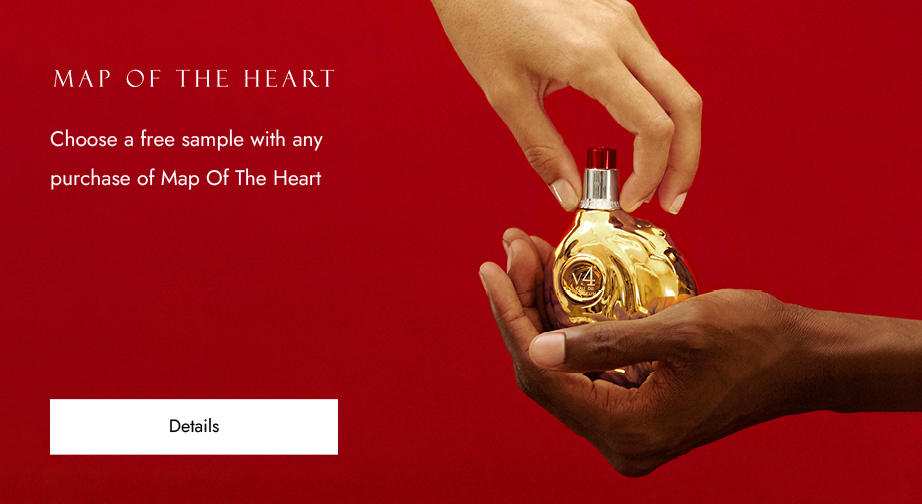 Buy any Map Of The Heart products and choose a free Eau de Parfum sample