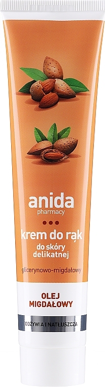 Hand Cream with Almond Oil - Anida Pharmacy Almond Hand Cream — photo N1