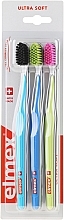 Fragrances, Perfumes, Cosmetics Toothbrush, ultra soft, blue+dark blue+yellow - Elmex Swiss Made