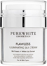 Fragrances, Perfumes, Cosmetics Illuminating Skin Cream - Pure White Cosmetics Flawless Illuminating Silk Cream