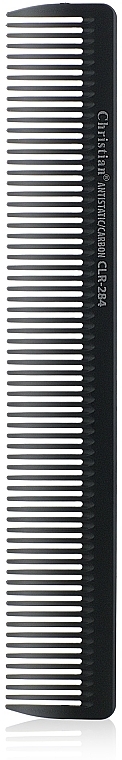 Antistatic Medium-Toothed Carbon Comb, CLR-284 - Christian — photo N1