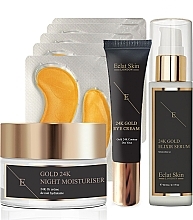 Set - Eclat Skin London Ultimate Age Defying 24K Gold Starter Set (f/ser/60ml + eye/cr/15ml + f/cr/50ml + patch) — photo N3