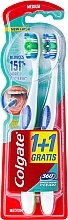 Fragrances, Perfumes, Cosmetics Whole Mouth Clean Toothbrush, medium - Colgate 360 Whole Mouth Clean Medium