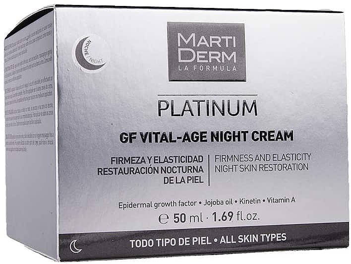 Facial Night Cream - MartiDerm Platinum Gf Vital Age Night Cream — photo N1