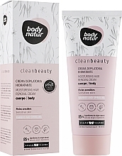 Body Hair Removal Cream for Sensitive Skin - Body Natur Clean Beauty Sensitive Skin Bamboo And Spirulina — photo N2