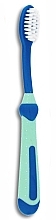 Kids Toothbrush, soft, 3+ years, blue and blue - Wellbee — photo N1