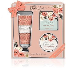 Fragrances, Perfumes, Cosmetics Set - Baylis & Harding Royale Garden Peach, Peony & Jasmine (sh/cr/130ml + b/butter/100ml + soap/150g)