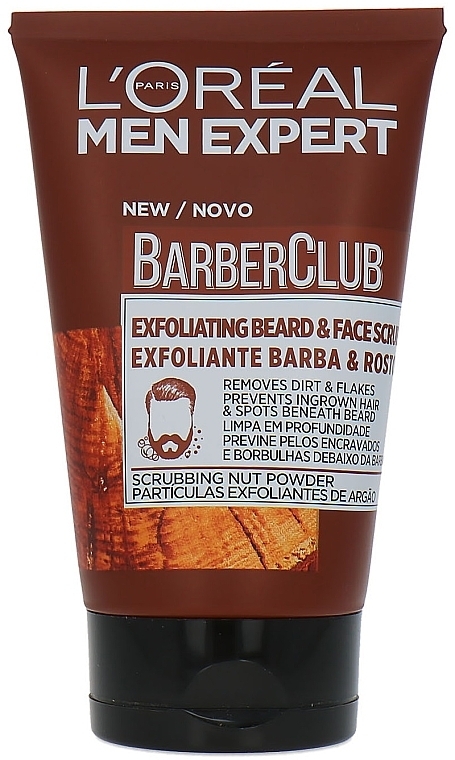 Exfoliating Beard & Face Scrub - L'Oreal Paris Men Expert Barber Club Exfoliating Beard & Face Scrub — photo N1