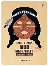 Fragrances, Perfumes, Cosmetics Facial Sheet Mask - Tony Moly Earth Beauty Mud Mask Sheet Deep Clean Peeling