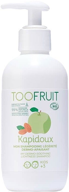 Moisturizing Lightweight Shampoo 'Apple & Almond' - TOOFRUIT Kapidoux Dermo-soothing Lightness Shampoo (sample) — photo N2