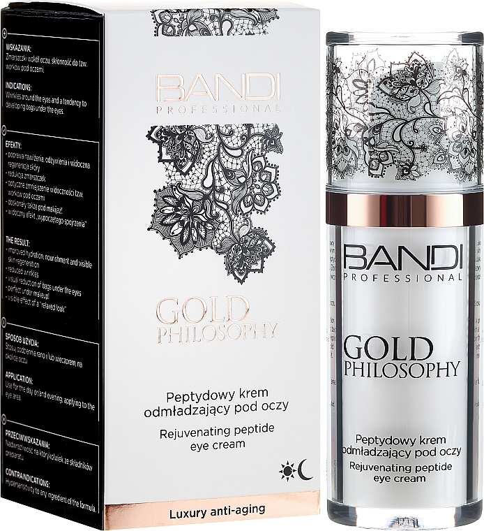 Eye Contour Peptide Cream - Bandi Professional Gold Philosophy Rejuvenating Peptide Eye Cream — photo N1