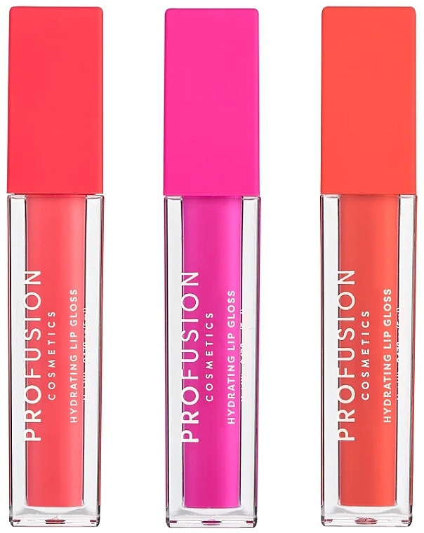 Set - Profusion Cosmetics Lip Trio Brights (lip/gloss/3x5ml) — photo N2