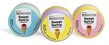 Set - IDC Institute Sweet Swirls Lip Trio (l/scrub/20ml + l/balm/20ml + l/butter/20ml) — photo N2