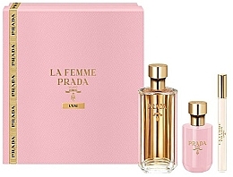 Fragrances, Perfumes, Cosmetics Prada La Femme L’Eau - Set (edt/100ml +b/lot/100ml + edt/mini/10ml)