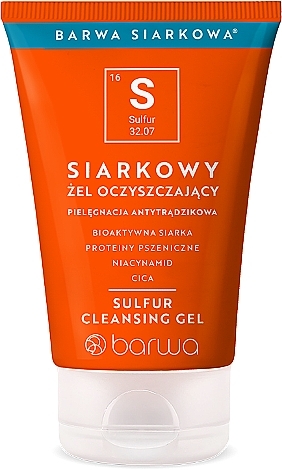 Face Cleansing Gel with Sulfur - Barwa Siarkowa Gel — photo N1