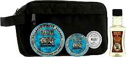 Fragrances, Perfumes, Cosmetics Set - Reuzel Blue Holiday Travel Bag Set (h/pomade/113g + h/pomade/35g + shm/100ml + bag)