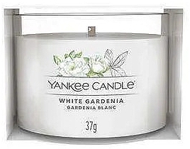 Scented Candle in Glass 'White Gardenia' - Yankee Candle White Gardenia (mini size) — photo N1