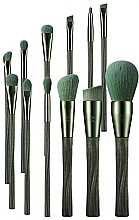 Fragrances, Perfumes, Cosmetics Makeup Brush Set, 12 pcs - Eigshow Ecopro Series Tea Makeup Brush Kit