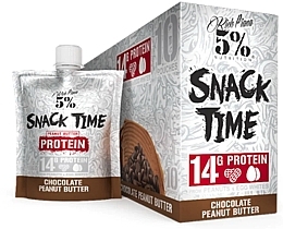 Fragrances, Perfumes, Cosmetics Protein Pouch - Rich Piana 5% Nutrition Snack Time Protein Pouch Chocolate Peanut Butter