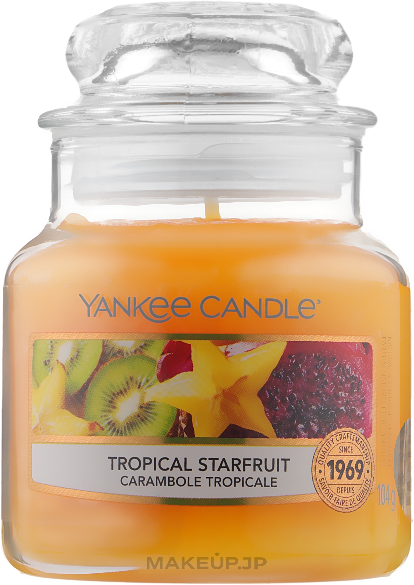Scented Candle in Jar - Yankee Candle Tropical Starfruit — photo 104 g