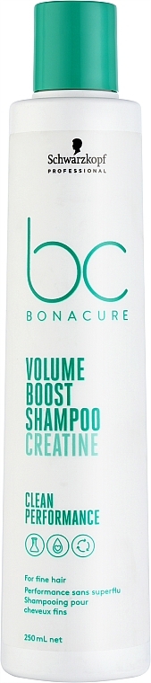 Shampoo for Thin Hair - Schwarzkopf Professional Bonacure Volume Boost Shampoo Ceratine — photo N9