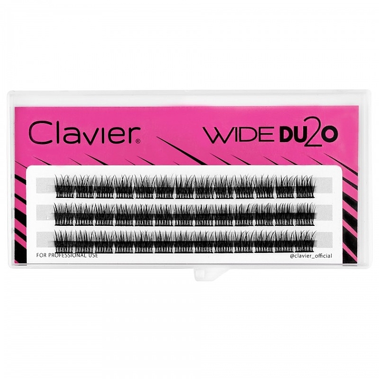 False Lashes, C, 10mm - Clavier Wide DU2O Eyelashes — photo N1