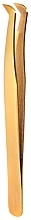 Fragrances, Perfumes, Cosmetics Curved Tweezers, 015, gold - Lena Lashes Volume 015 Gold