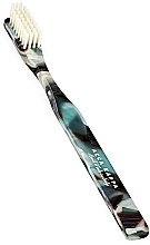 Toothbrush - Acca Kappa Storica Collection Toothbrush Nylon Soft Havana Green — photo N1