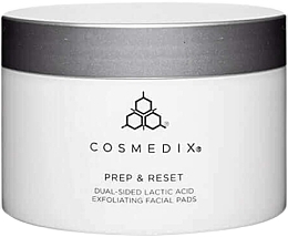 Fragrances, Perfumes, Cosmetics Dual-sided Exfoliating Face Pads - Cosmedix Prep & Reset Dual-Sided Lactic Acid Exfoliating Facial Pads