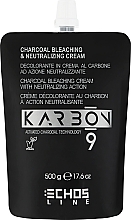 Fragrances, Perfumes, Cosmetics Bleaching & Neutralizing Hair Cream - Echosline Karbon 9 Charcoal Bleaching & Neutralizing Cream