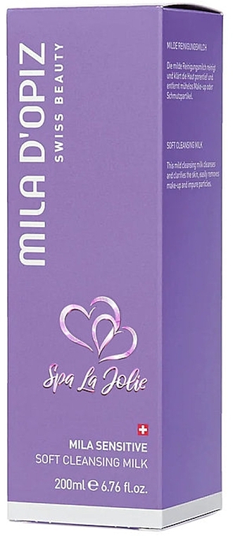 Face Cleansing Milk - Mila D'Opiz Sensitive Soft Cleansing Milk — photo N2