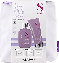 Fragrances, Perfumes, Cosmetics Set - Alfaparf Milano Semi Di Lino Smooth Kit (shm/250ml + cond/200ml + bag)