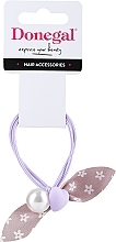 Fragrances, Perfumes, Cosmetics Hair Tie, FA-5697, pink with daisies - Donegal