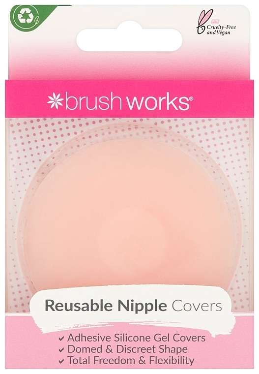 Reusable Nipple Pads - Brushworks Reusable Silicone Nipple Covers — photo N1