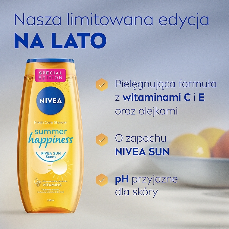 Refreshing Shower Gel - Nivea Summer Happiness Sun Scent — photo N3