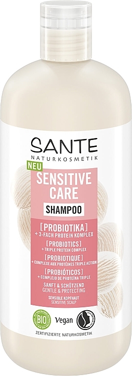 Protective Probiotic Bio Shampoo for Sensitive Scalp - Sante Sensitive Care Shampoo — photo N2