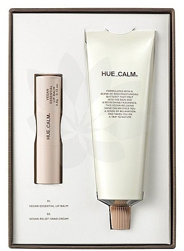 Set - Hue Calm Vegan Hand & Lip Care Set (h/cr/50ml + lip/balm/3.8g) — photo N2