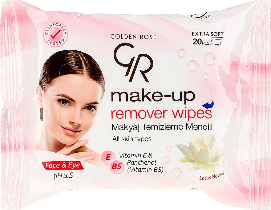Makeup Remover Wipes - Golden Rose Extra Soft Make-up Remover Wipes — photo N2