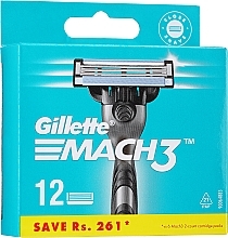 Shaving Razor Rifills, 12 pcs. - Gillette Mach3 XXL — photo N2