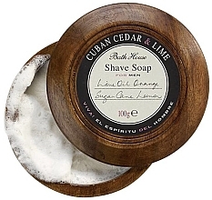 Fragrances, Perfumes, Cosmetics Bath House Cuban Cedar & Lime - Shaving Soap