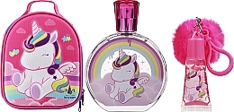 Fragrances, Perfumes, Cosmetics Air-Val International Eau My Unicorn - Set (edt/100ml + lip/gloss/1pcd + bag/1pcs)
