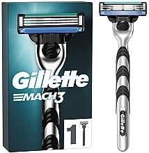 Razor with 1 Cassette - Gillette Mach3 1Up — photo N1