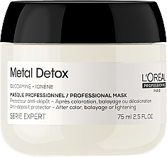 GIFT! Professional Anti-Brittleness & Colour Protection Mask for All Hair Types - L'Oreal Professionnel Serie Expert Metal Detox Anti-deposit Protector Mask — photo N4