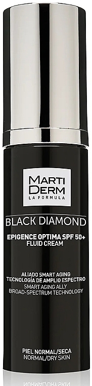 Face Cream Fluid - MartiDerm Black Diamond Epigence Optima SPF50+ Fluid Cream — photo N1
