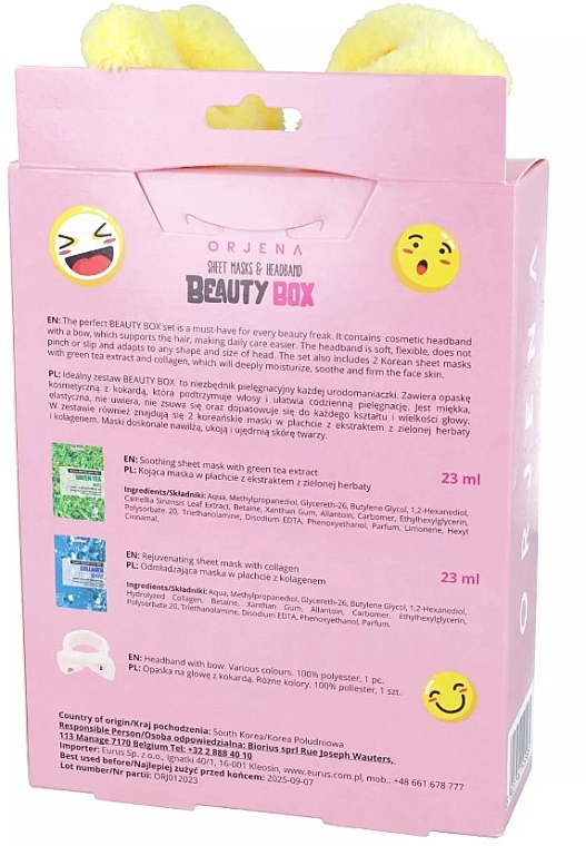 Set - Orjena Beauty Box (f/mask/2x23ml + hair band/1pc) — photo N2